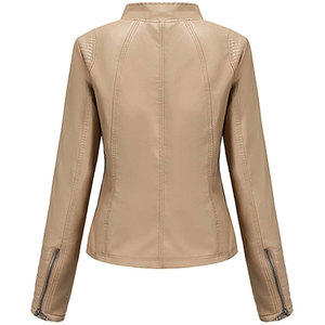 Ropa de mujer Chaqueta de cuero Nueva moda Chaqueta de cuero para mujer Chaqueta de cuero a prueba de viento - Product Image 2