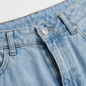 Best Quality Breathable Baggy Style Women's Denim Cargo Pants <b>Elastic</b> <b>Waist</b> Closure Summer Must Have Fashion Trendy Street Wear - Product Image 4