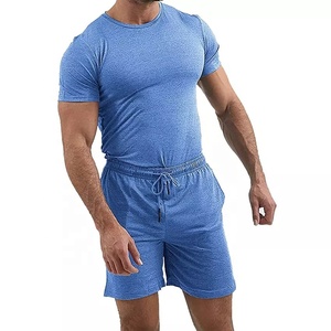 Conjunto de ropa deportiva de alta calidad para hombre, conjunto de 2 piezas de camisetas de manga corta y pantalones cortos, ropa informal elegante, conjuntos de trajes para el sudor - Product Image 4