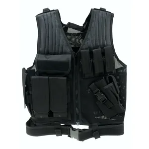 Wholesale Black Nylon Tactical Vests Outdoor Operation Equipment Chest Rig Bag Tactic Custom Logo Running Fashion Bulk Supplies