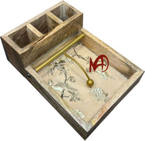 Culterio de servilletas de madera de mango> Cubiertos de tres secciones con varilla de Irán> Impresión digital> con revestimiento esmaltado> Acabado brillante> - Product Image 2