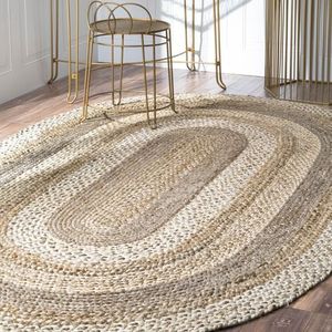 Alfombra Hecha a Mano de Jacinto de Agua, Ecológica y Duradera, Apta para Pasillos y Entradas, Alfombra de Fibra Natural - Product Image 4