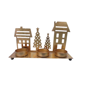 Décoration de table fer 2 T Lite support feuille d'or pour décorations de noël à la main personnalisé en gros en vrac - Product Image 5