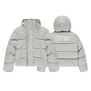 Men's Casual Lightweight Puffer Hooded <b>Jacket</b> Zipper Front OEM Service Customizable Windproof Outerwear Puffer <b>jacket</b> - Product Image 6