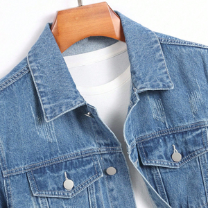 Veste en jean bleu vintage pour homme Speemo Sports, polyester/coton, décontractée, manches longues, boutonnée, streetwear d'hiver, vêtements d'extérieur imperméables - Product Image 3
