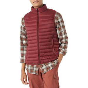 Fabriqué en usine sur mesure hiver léger coupe décontractée gilet Streetwear extérieur résistant à l'eau fermeture éclair sans manches bouffante veste de pluie - Product Image 5