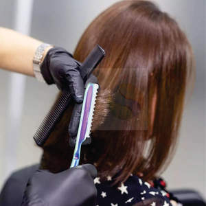 Rasoir droit en acier inoxydable avec logo personnalisé de qualité supérieure, rasoir professionnel pour barbier, rasoir à effiler avec manche en bois - Product Image 4