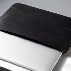 Housse de protection pour ordinateur portable en cuir véritable durable et légère de style moderne pour le travail, l'école et le bureau UsenGLS-0230 - Product Image 1