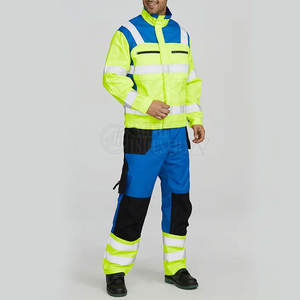 Vêtements de travail de chantier, combinaisons de sécurité haute visibilité, vêtements de travail personnalisés, respirants, confortables, légers, costume pour homme - Product Image 3