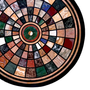 Table de chevet en marbre vert avec incrustation de nacre, modèle de fleur artisanal personnalisé, art populaire indien, travail d'incrustation, pour la Saint-Valentin - Product Image 3