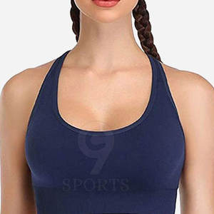 Sujetador deportivo de gimnasio y yoga OEM personalizable, ajuste cómodo acolchado sin costuras con alto soporte y función transpirable, Proveedor de Ropa de yoga - Product Image 4
