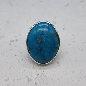 Anillo bohemio de piedras preciosas de turquesa Armenia hecho a mano Plata de Ley 925 moderno hecho a mano para bodas y fiestas anillos bohemios - Product Image 4