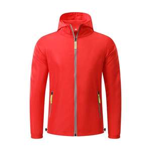 Men Hooded Softshell Jacket Lightweight Outdoor Windbreaker - Product Image 4