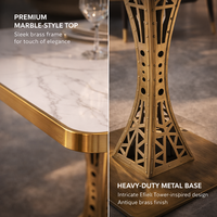 Patas de Mesa de Comedor de Hierro Resistentes y Duraderas, Diseño de Torre, Patas Metálicas Comerciales para Muebles de Comedor