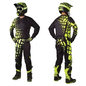 מותאם אישית צבע גודל לוגו מוטוקרוס הילוך 360 MX אופנוע ג 'רזי ומכנסיים מוטוקרוס משולבת עפר מרוצי אופני חליפה