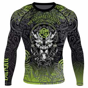 Rash Guards sublimés en vrac Hauts de compression imprimés résistants à la décoloration pour les arts martiaux et les sports nautiques - Product Image 3