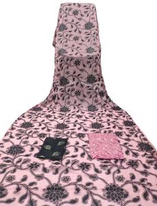 Vestido Faransawi Dirac Gogra Garbasar de Manga Larga, Conjunto de 3 Piezas de Algodón y Elastano, Lujoso, Ecológico, con Encaje Floral y Cinta para Mujer - Product Image 4