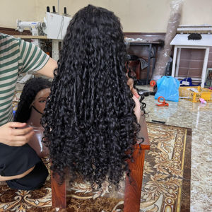 วิกผมคนแท้ผมหยิกลอนแบบหลวมสำหรับผู้หญิงผิวดำ - Product Image 1