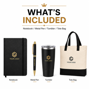 Set Regalo Promozionale Personalizzato con Logo: Quaderno, Penna, Tumbler, Borsa Tote - Kit Omaggio Aziendale per Eventi e <span class=keywords><strong>Marketing</strong></span> Fieristico - Product Image 3