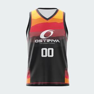 Camiseta de Baloncesto Personalizada con Nombre de Equipo, MOQ Bajo, Camiseta de Baloncesto de Verano sin Mangas, Sublimada, Unisex - Product Image 5