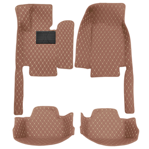 Tappetino auto per BMW per <span class=keywords><strong>4</strong></span> <span class=keywords><strong>serie</strong></span> F33 2014-2017 convertibile in pelle antiscivolo accessori interni marrone - Product Image 1