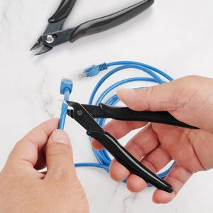 Ciseaux à outils à main en fil d'acier inoxydable, avec poignées antidérapantes, adaptés à l'électronique, aux modèles en plastique et aux bijoux - Product Image 3