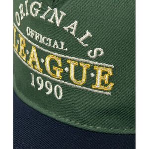 Cappello da baseball da uomo <span class=keywords><strong>Jack</strong></span> <span class=keywords><strong>Jones</strong></span>, alla moda, a 5 pannelli, con visiera curva, in tessuto twill verde, con motivo a lettere sportivo, vestibilità regolare - Product Image 2