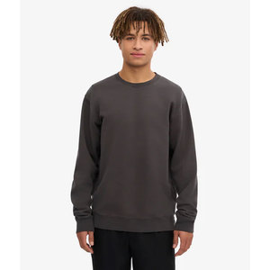 Sweat-shirt à col rond pour homme, style vintage, teinture blanchissante, épais et chaud, streetwear hip-hop américain, sweat-shirt à enfiler - Product Image 2
