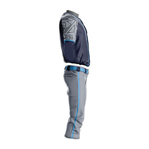 Uniforme de baseball à séchage rapide de haute qualité de nouvelle conception OEM en vente en gros uniforme de baseball de couleur bleue respirant - Product Image 3