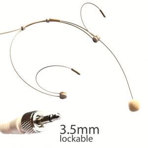 Mini micrófono <span class=keywords><strong>profesional</strong></span> Beige Headworn para SennheisIr Wireless Body-Pack Comunicación por cable - Product Image 3