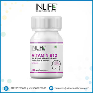 Tabletas B12 Vitality Fusion para adultos Soporte integral B1 B5 B6 ALA Ácido fólico Inositol No para mujeres embarazadas Recién nacidos - Product Image 2