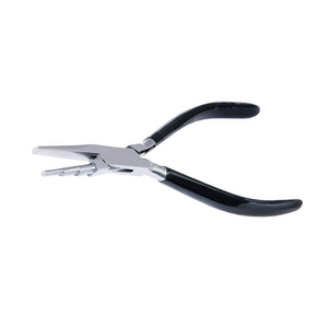 Alicates de punta plana para hacer joyas de grado quirúrgico con mango de agarre negro, alicates para hacer joyas, alicates pequeños de varias puntas - Product Image 6