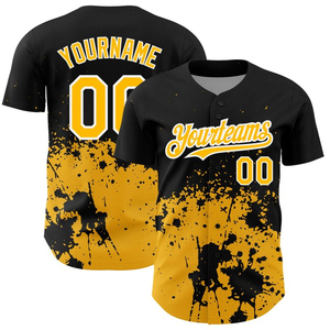 Camisetas de béisbol con cuello en V transpirables de talla grande personalizadas al por mayor, camisetas deportivas sublimadas con absorción de humedad - Product Image 3