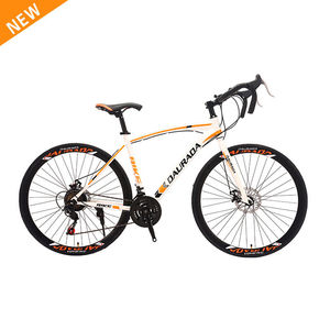 Bicicletta a Scatto Fisso con Telaio in Acciaio al Carbonio, Doppio Freno a Disco e Manubrio Curvo - Product Image 6