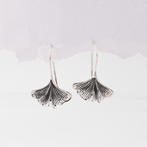 Pendientes lisos con flores vintage para mujer, regalo - Product Image 1