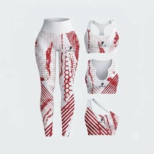 Conjunto de Yoga de Primera Calidad, Ropa Deportiva, Precio al por Mayor, Proveedor Directo de Fábrica, Conjunto de Yoga Elástico en Cuatro Direcciones, Cintura Alta - Product Image 5