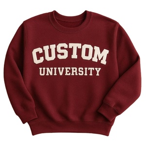 Personnalisé unisexe Design bouffée impression sweats respirant haute qualité matériel 100% coton coupe ample tenue décontracté sweats - Product Image 1