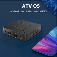 Venta al por Mayor de la Nueva Caja de TV Inteligente IATV Q5 Mini 2022, Android 10, 4K HD, WIFI 2.4G/5G, BT5.0, 2G RAM, 8G