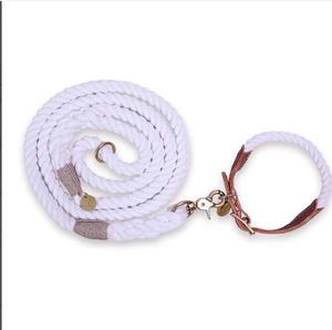 Wholesale <b>Pet</b> Supplies Accessory Customized Colored Cotton Rope Handmade Dog <b>Leash</b> <b>Pet</b> <b>Leash</b> Set - Product Image 1