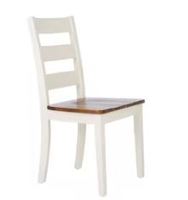 Chaise de salle à manger moderne en teck massif avec finition de haute qualité couleur blanc pour une utilisation intérieure et extérieure
