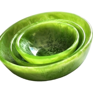 Cuenco para servir alimentos de resina epoxi de calidad superior y adecuado, cuenco decorativo moderno para ensalada, aperitivos y decoración de mesa de comedor - Product Image 6