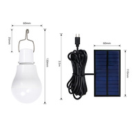 Ampoule LED solaire super lumineuse pour l'extérieur, marché nocturne, plage, stand, lampe solaire