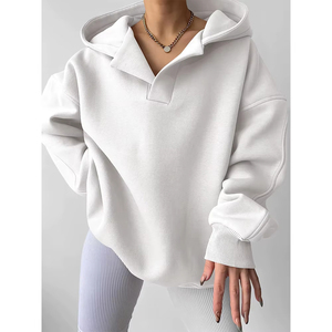 Nouveau design de sweat-shirt oversize pour femmes, logo personnalisé, vente chaude, sweat-shirt respirant à épaules tombantes pour femmes et sweat-shirt - Product Image 1