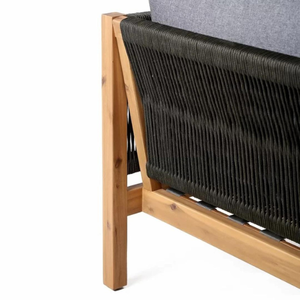 Juego de patio de madera de teca de lujo moderno, muebles de exterior de alta calidad, sofá de jardín para sala de estar y Villa, recién llegado - Product Image 6