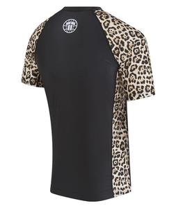 Rashguard pour homme - Imprimé léopard, manches courtes, respirant, UPF50+, 100% polyester - Product Image 3