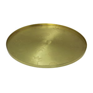 Plato redondo de hierro de diseño elegante para servir, uso terminado en oro para el hogar y la cena del Hotel, platos para servir personalizados - Product Image 6