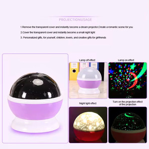 Lampada girevole del proiettore della stella e della <span class=keywords><strong>luna</strong></span> per i bambini - Product Image 2