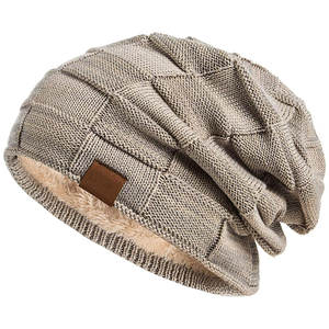 Bonnet pour homme – Prix de gros – Marque M&F – Bonnets d'hiver chauds de bonne qualité – Bonnets tricotés amples et épais - Product Image 3