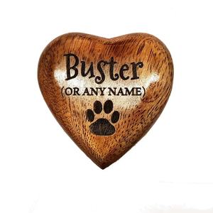 Urna de madera para mascotas para Token Ashes Dog Cat Ataúd de cremación personalizado Grabado a medida Mango Madera Grabado con láser - Product Image 1