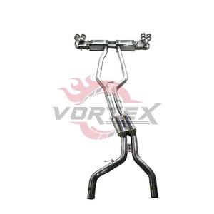 Échappement en acier inoxydable poli miroir haute performance Vortex Porsche 958 Cayenne 3.0T 3.6 4.8 4.8T, épaisseur 1,5 mm, soudé TIG - Product Image 4